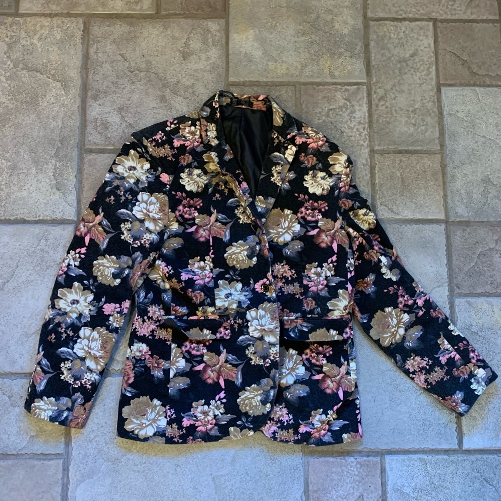 Mens floral suit